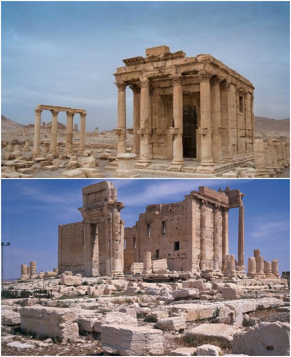 Главный Храм Баала сочетает в себе античные и восточные мотивы (Пальмира, Сирия).
