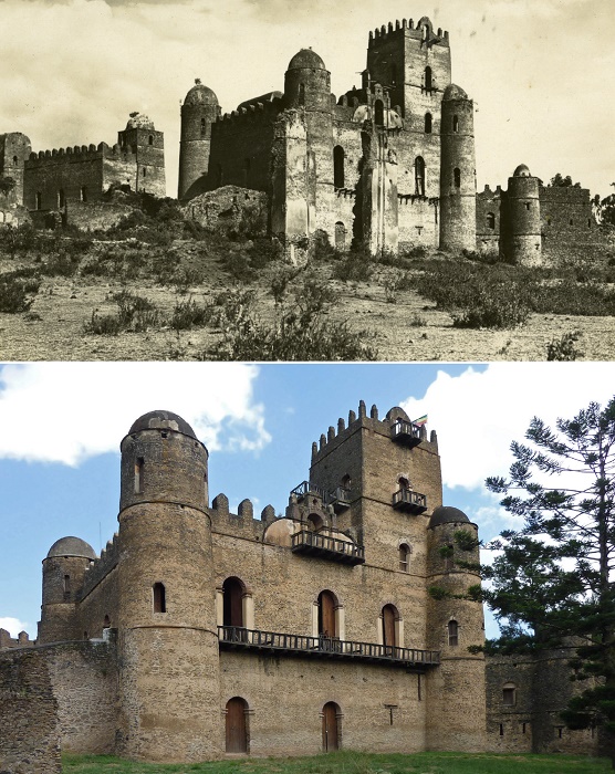 Первый дворец императора Фасилидеса, основавшего город-крепость и столицу Эфиопской империи (Fasil Ghebbi, Эфиопия).
