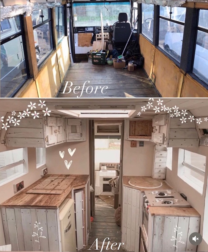 Получилась теплая, уютная атмосфера благодаря использованию переработанных натуральных материалов. 