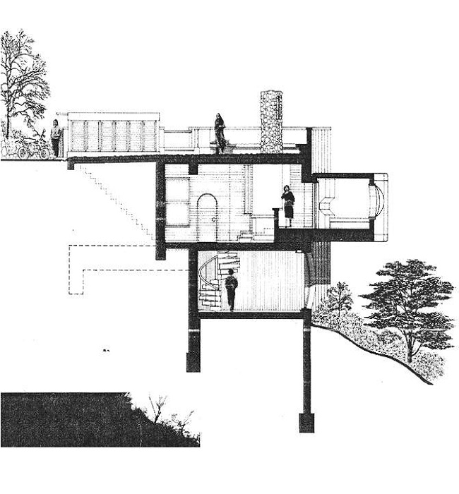 Схематический план Capsule House-K. | Фото: hiddenarchitecture.net.