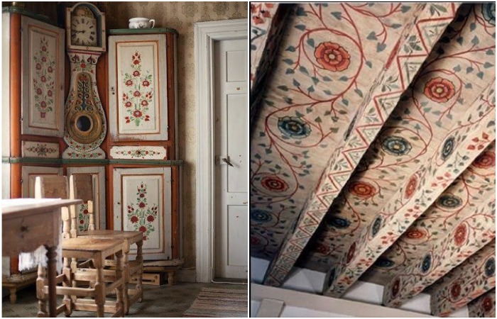 Роспись стен, мебели и потолков позволили создавать особенные интерьеры.