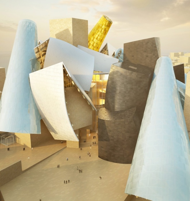 Проект Музея Guggenheim Abu Dhabi (западное крыло). | Фото: Courtesy TDIC and Gehry Partners, LLP.
