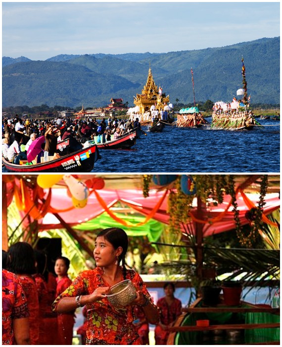 Фестиваль Пагоды Какку – захватывающее зрелище (Деревня Па-О, Мьянма).
