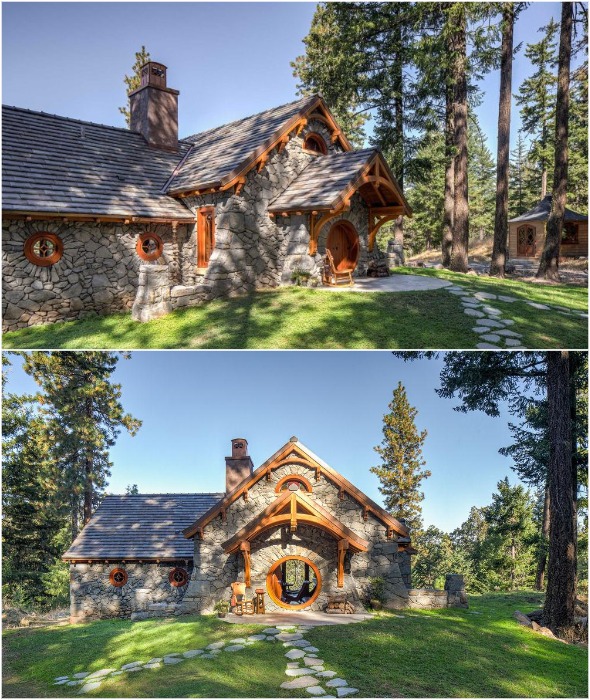 «Дом хоббита в Драгонфлай-Нолл» строили из камня.