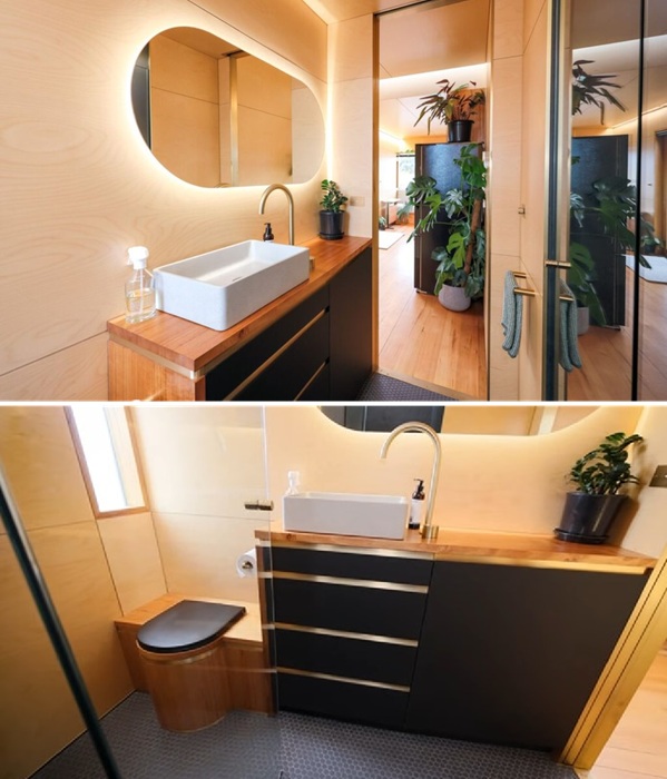 Прекрасно оборудованная ванная комната.