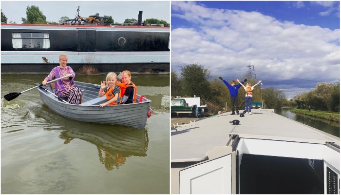 Лодка стала уютным домом.