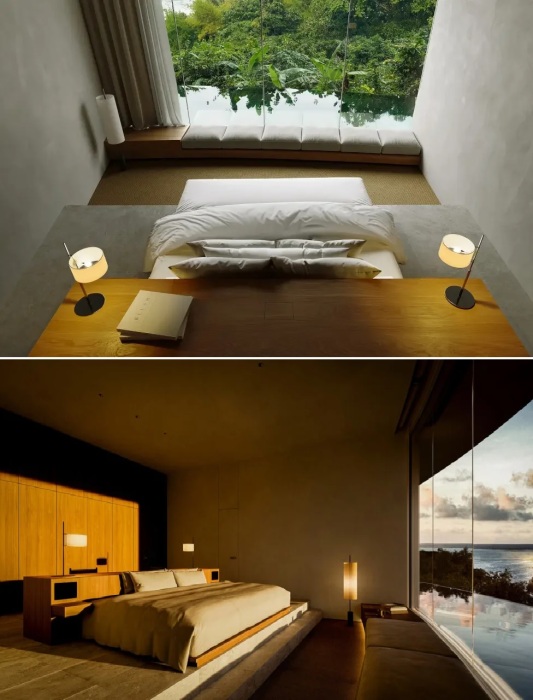 Спальная комната в Ishigaki Earth Villa.