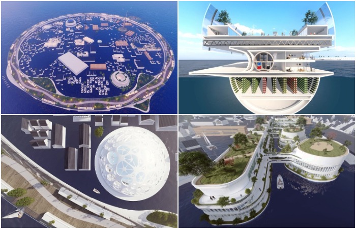 Новаторский город будущего от японских разработчиков, который может адаптироваться к любым изменениям климата (концептуальный проект Dogen City).