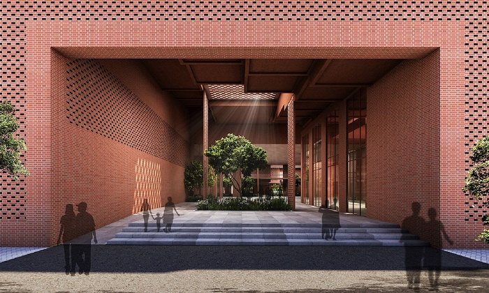 Переходы между кабинетами, залами и этажами станут продолжением «зеленой» зоны (концепт Prestige University). | Фото: mymodernmet.com.