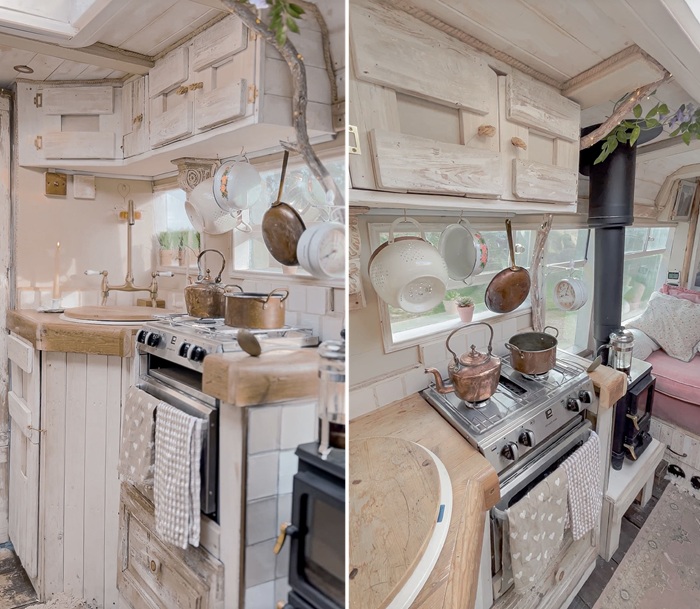 Благоустроенная кухня радует хозяйку.