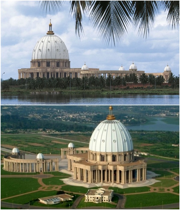 Что бы не говорили, но все же Basilica Notre Dame de la Paix является самым большим религиозным объектом в мире (Кот-д'Ивуар).