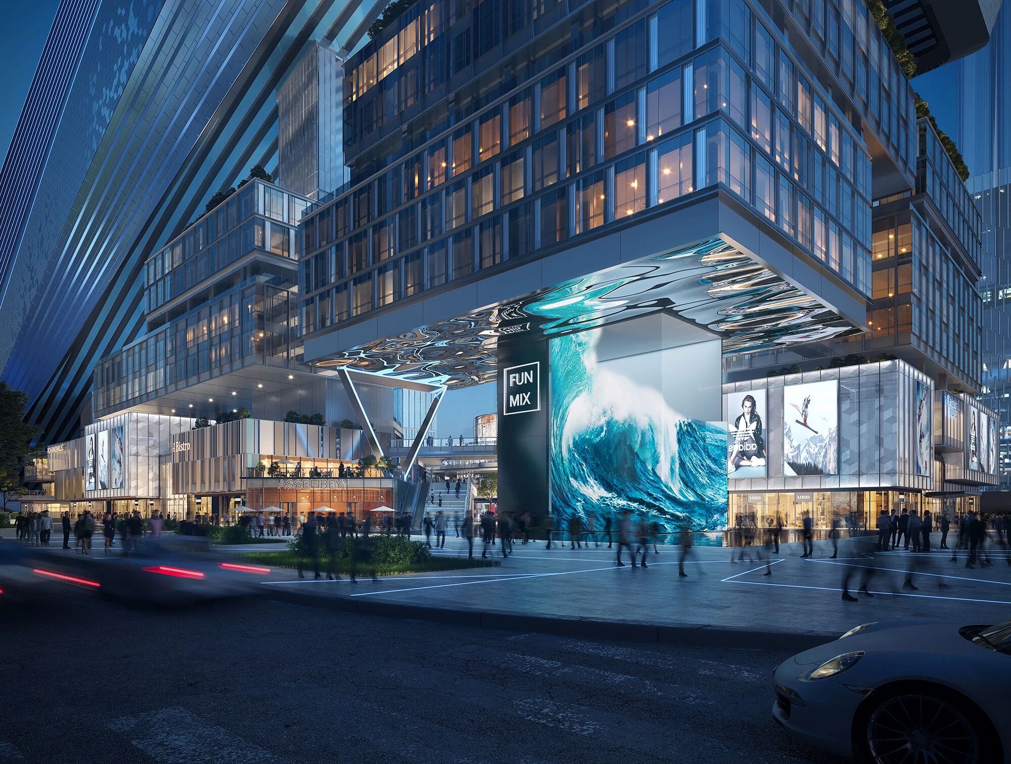 Интерактивные инсталляции украсят общественные зоны. | Фото: archello.com. Интерактивные инсталляции украсят общественные зоны. | Фото: archello.com.