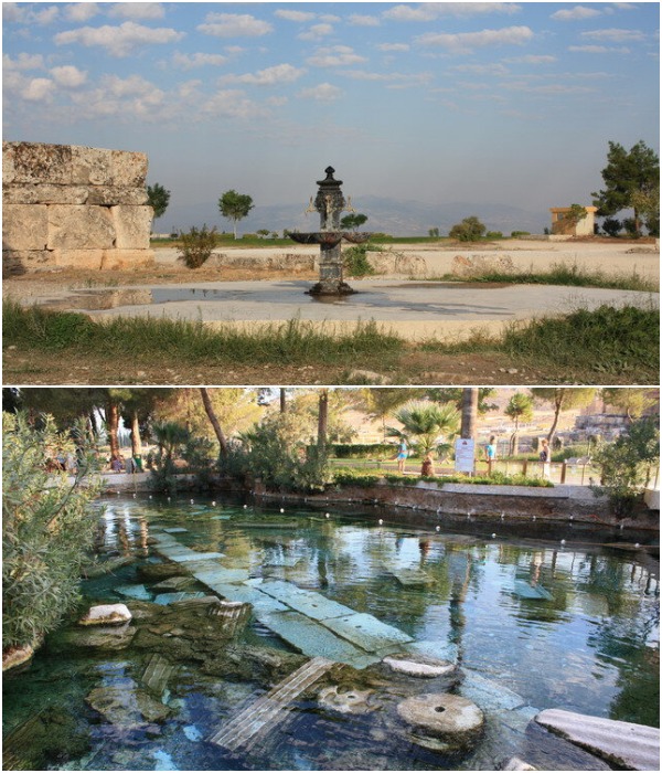 Обилие рукотворных водоемов и фонтанов говорит о высоком мастерстве древних мастеров (Иераполис, Турция).