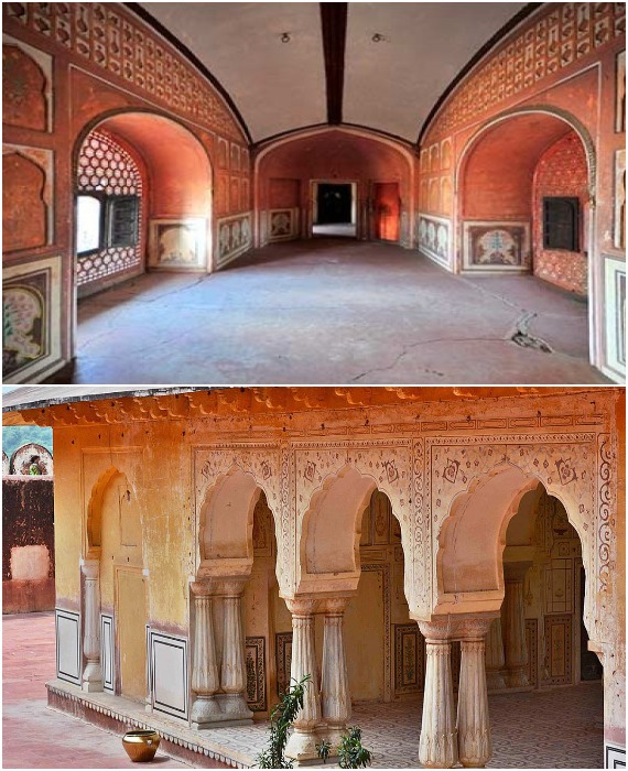 На территории форта сохранился дворец махараджи и два древних храма (Jaigarh Fort, Индия).