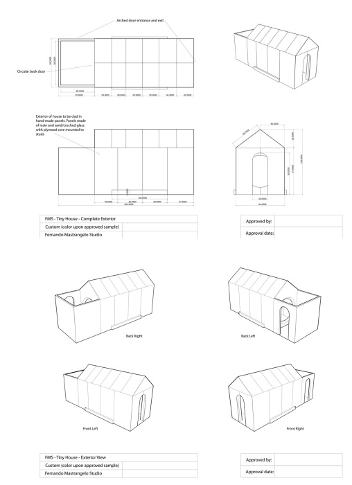 План-чертеж Mastrangelo's Tiny House.