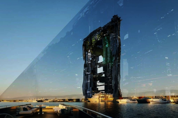 Благодаря зеркальным фасадам ультрасовременный мегаполис «растворится» среди природного ландшафта (концепт The Line). | Фото: skyscrapercity.com.