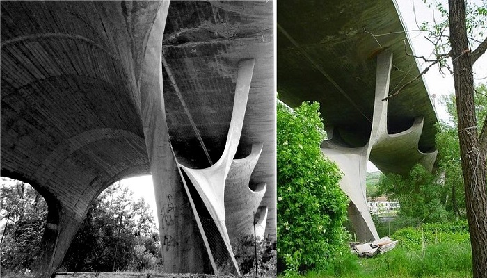 Футуристические формы опор моста привлекают любителей сюрреалистических сюжетов (Musmeci Bridge, Италия).
