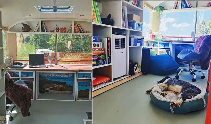 Офисная часть на втором уровне.