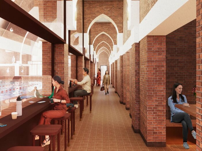 Стеклянные панели оградят исторические детали и зрителей от повышенной влажности и брызг (проект Holy Water).