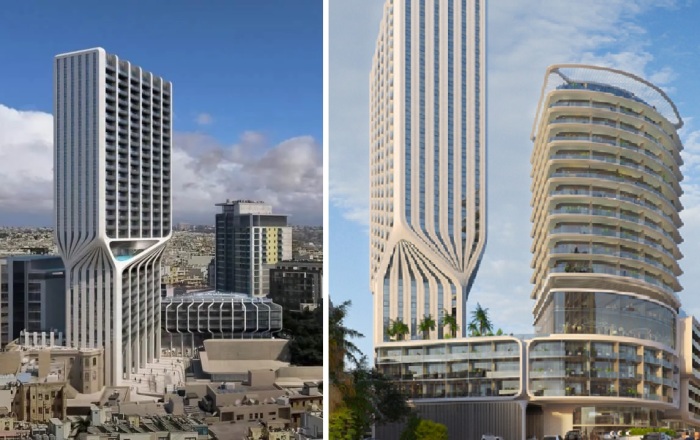 Впечатляющий комплекс из двух высоток от Zaha Hadid Architects (Mercury Towers, Мальта).