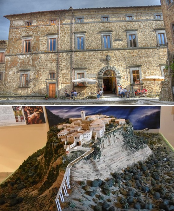 На втором этаже в Палаццо Алеманни открыт Музей геологии и оползней, полностью посвященный истории, геологических особенностям и культуре скального поселения (Чивита-ди-Баньореджо, Италия). 