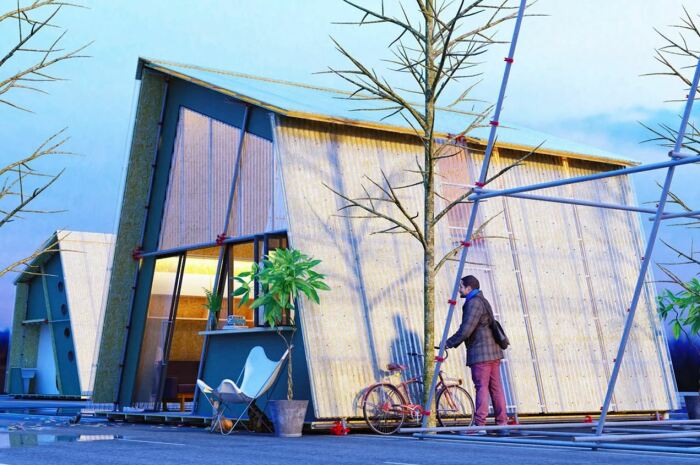 Проект Urban Camp Фелипе Камполины был отмечен на конкурсе Impact Design Competition's Micro Housing 2022 (цифровая визуализация). | Фото: behance.net.