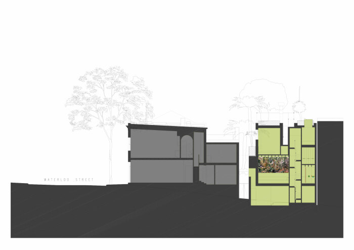 План-чертеж дома-офиса JB Green, разработанный дизайнерской студией SJB. | Фото: martinsiegner.studio. План-чертеж дома-офиса JB Green, разработанный дизайнерской студией SJB. | Фото: martinsiegner.studio.