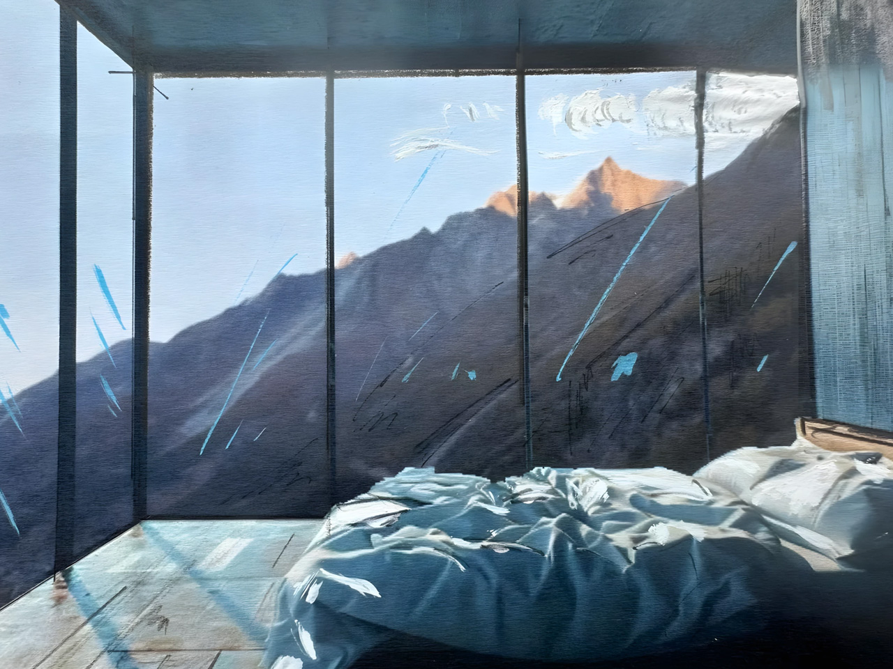 Спальня в апартаментах Lina Peak. | Фото: domusweb.it.