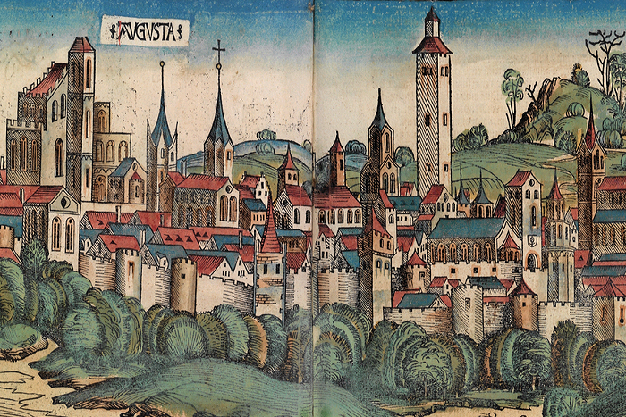 Так выглядел Аугсбург в XV веке.