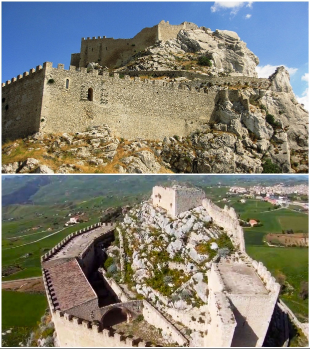 Даже старинные замки могут отдать в частные руки на реконструкцию, но в аренду на 50 лет (Castello di Mussomeli, Италия). 