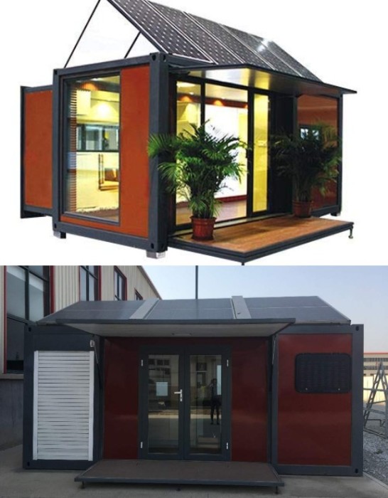 Универсальный раскладывающийся дом-контейнер With Solar Energy. | Фото: gadgetify.com.