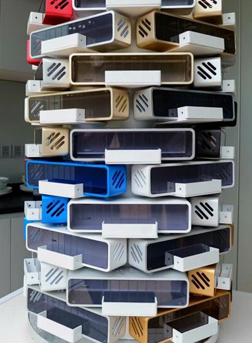 Такие алюминиевые домики могут служить модулями для многоэтажного дома Alpod (Китай). | Фото: designboom.com.