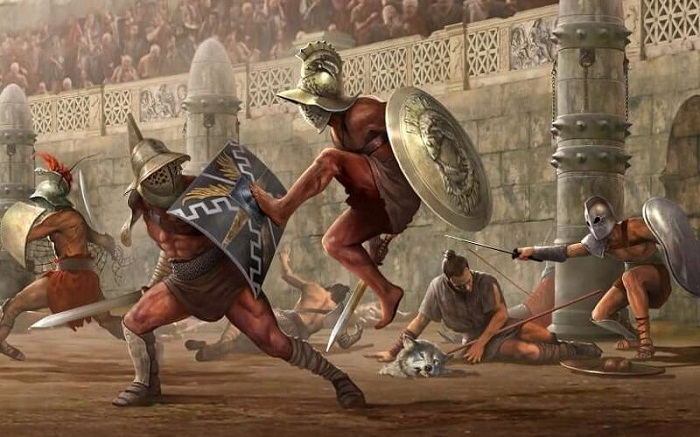 На арене Колизея многие века проводились гладиаторские бои.
