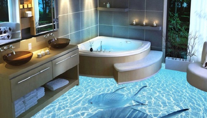 Освещение ванной комнаты с использованием современных технологий.
