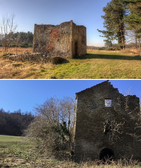 В Восточной Англии можно встретить развалины мини-замков в стиле «Кроличий садик», в которых содержались экзотические зверьки.
