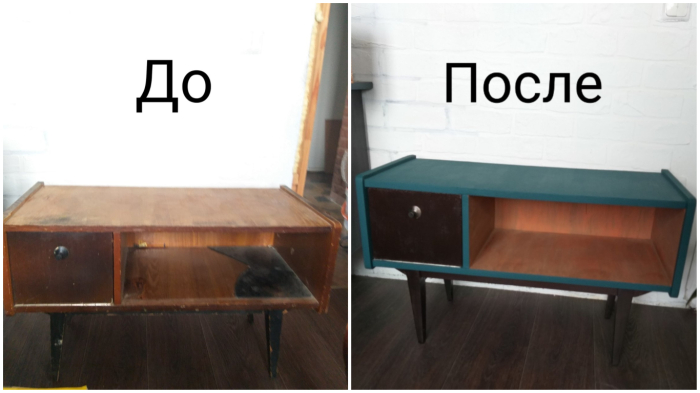 Отреставрированная мебель до и после (54 фото)