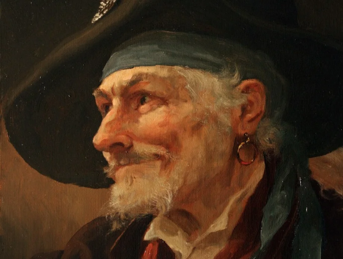 Дошедший до нас портрет пирата на холсте. / Фото: masterholst.ru