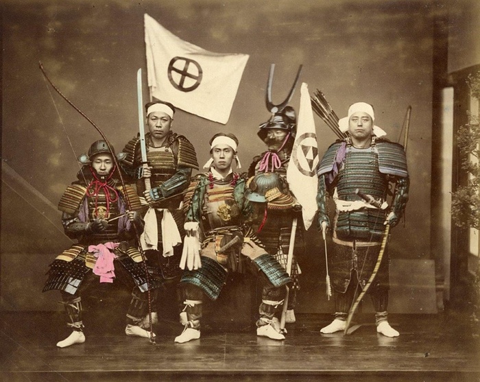 Настоящие японские самураи. | Фото: Live Journal.