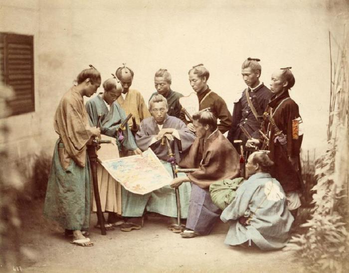 Японские самураи. | Фото: Википедия.