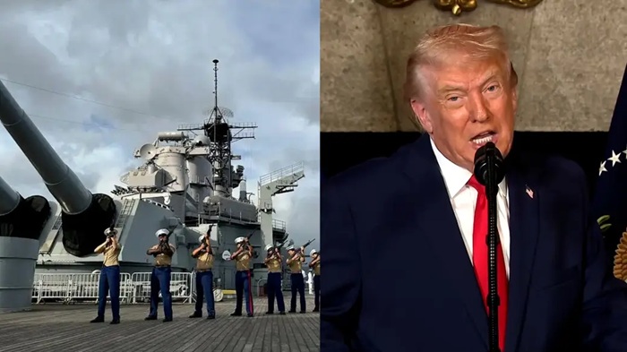Президент США анонсировал разработку новых кораблей, которые назвал в честь себя. /Фото: globalnews.ca Президент США анонсировал разработку новых кораблей, которые назвал в честь себя. /Фото: globalnews.ca