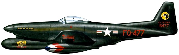 F-82 Twin Mustang, вид сбоку. /Фото: war-book.ru