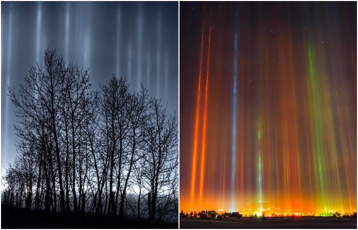 Внешне инопланетный феномен, а имеет чисто земное происхождение. /Фото: ndtv.com, cowboystatedaily.com