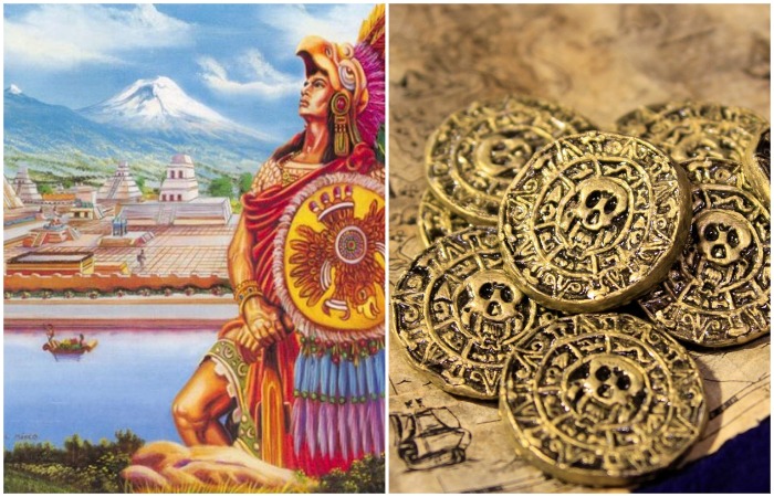 Золото ацтекской цивилизации утонуло и не было найдено. Золото ацтекской цивилизации утонуло и не было найдено.