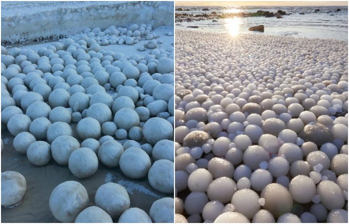 Как галька, только из ледяной крошки - в Сибири тоже такое случалось. /Фото: bbc.com.