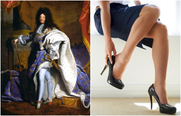 Изначально туфли на каблуках носили мужчины. Изначально туфли на каблуках носили мужчины.