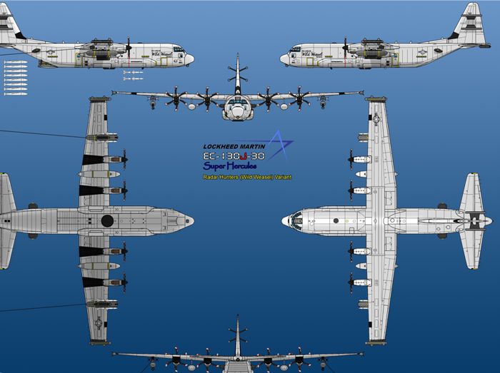 Чертежи самолета C-130 Hercules. /Фото: pinterest.de