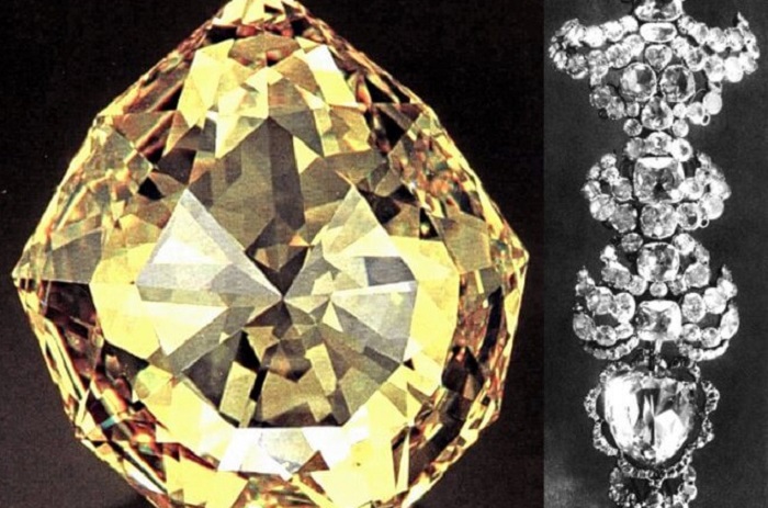 Современная реплика (справа) и изображение подлинного редкого бриллианта. /Фото: livejournal.com