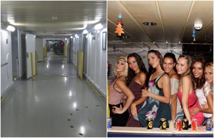 Экипаж живёт и отдыхает в собственном мире на круизном лайнере, куда пассажиры не добираются.