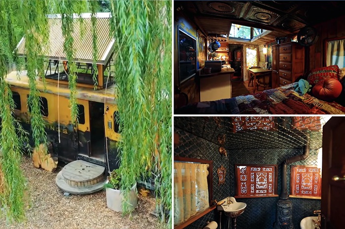 The second life of a railway carriage from the forties.