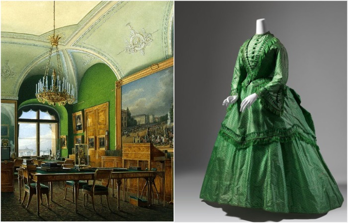 Мышьяк - опасный, но популярный краситель ХІХ века. Мышьяк - опасный, но популярный краситель ХІХ века.